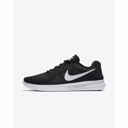 Nike Free RN 2017, Running, Female, Adult, Black, White, Monochromatic, Lace-up closure