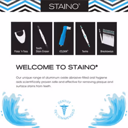 Staino Floss n Toss Waxed Flosser  Travel Size Disposable Flossers for Adults Non Pick Kids Flossers  144Box
