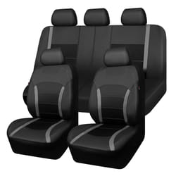 cAR-gRAND Luxury Faux Leather car Seat covers Full Set  Universal Fit
