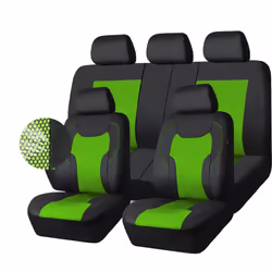 cAR-gRAND car Seat covers  Luxury Leather  Breathable Spacer Mesh Univ