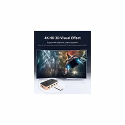 HDMI Switch 5 in 1 Out 4K@30Hz HDMI Switcher Selector with IR Remote HDMI Splitter 5x1 Ports Support 4K HD 3D 1080P Compatible with PS3/4/5 Xbox