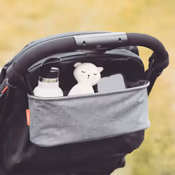 Diono Buggy Buddy Universal Stroller Organizer with Cup Holders  Secure Attachment  Zippered Pockets  Safe & Secure  Gray