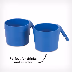 Diono XL Car Seat Cup Holders for Radian and Everett Car Seats  Pack of 2 Cup Holders  Blue Sky