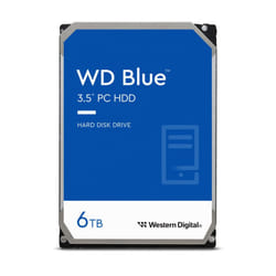 Western Digital 6TB WD Blue PC Internal Hard Drive - 5400 RPM Class  SATA 6 Gb/s    64 MB Cache  3.5"" - WD60EZRZ