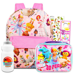 Disney Toy Story Backpack with Lunch Box Set - Bundle with 16"""" Little Bo Peep Toy Story Backpack  Lunch Bag  Water Bottle  Stickers  More T