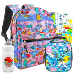 Disney Stitch Backpack and Lunch Box for Girls Set - Lilo and Stitch Backpack Stitch Lunch Bag Bottle More | Stitch School Backpack for Kids Bundle