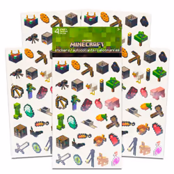 Minecraft Backpack for Boys 6-8 - Bundle with 16"" Minecraft Backpack for School and Travel Plus Stickers  Water Bottle  More | Minecraft Sc