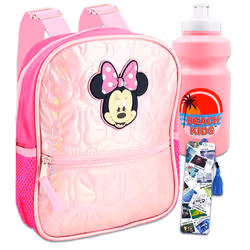Minnie Mouse Mini Backpack for Girls - Bundle 10"""" Minnie Mouse Mini Backpack  Water Bottle  and Bookmark | Minnie Mouse Ba ...