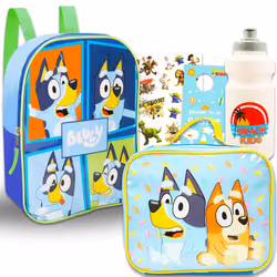 Disney Bluey Backpack and Lunch Box Set - Bluey Backpack Toddler Bundle Includes 11"""" Bluey Backpack and Lunch Bag Plus Wat ...