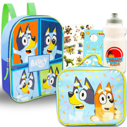 Disney Bluey Backpack and Lunch Box Set - Bluey Backpack Toddler Bundle Includes 11"""" Bluey Backpack and Lunch Bag Plus Water Bottle  Sticke