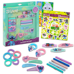 Lilo and Stitch Hair Accessories Set for Girls  Bundle with Stitch Hair Ties Barrettes Snap Clips Stickers More  Stitch Accessories for Kids