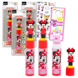 Minnie Mouse Lip Balm Tubes 3 Pack - Bundle with 3 Disney Lip Balms for Party Favors Plus Stickers  More | Minnie Mouse Lip Balm for Girls  Kids