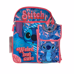 Disney Lilo & Stitch 5-Piece 16 Inches Backpack Set for school- Weird