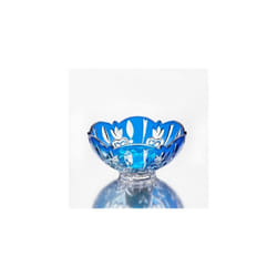 Studio Silversmith Crystal Candy Dish  Blue