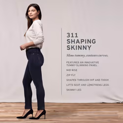 Levi's Womens 311 Shaping Skinny Soft Black 29 32