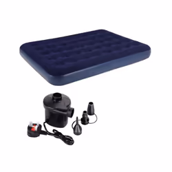 Double Flock Airbed with Air Pump