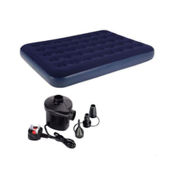 Double Flock Airbed with Air Pump
