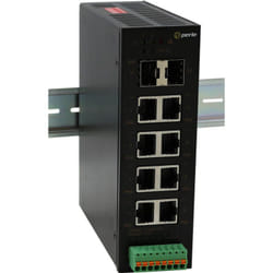 Perle IDS-110HP Unmanaged Gigabit Ethernet (10/100/1000) Power over Ethernet (PoE) Black