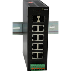 Perle IDS-114HP Unmanaged Gigabit Ethernet (10/100/1000) Power over Ethernet (PoE) Black