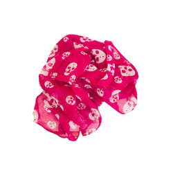 Police To Be Scarf for Woman Pink Skulls Retro