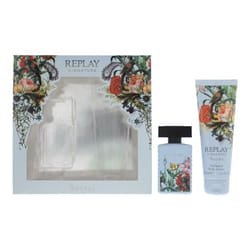 Replay Signature Secret For Woman Gift Set 30ml EDT Spray + Body Lotion 100ml