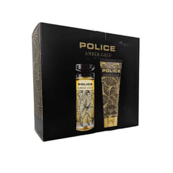 Amber Gold Police Woman Eau de Toilette Spray 100ml Perfumed Body Lotion 125ml
