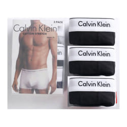 Men's Calvin Klein Low Rise Boxers 3 Pack Black - M