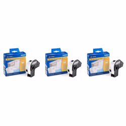 Brother Genuine DK-1204 Multipurpose Paper Label Roll 400 Labels per Roll 3 Rolls - for Use with All QL Label Printers