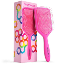 Framar Detangler Brush, Paddle Brush - Elegant Detangling Brush, No more Tangles Hair Brush - Hair Brushes for women, men and children (Pink)