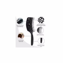 Professional Vented Hair Brush â Vent Brush for Curly Hair, Detangle Hair Brush Women, Curly Hair Brush Detangler, Hairbrushes for Women, Wet Hair