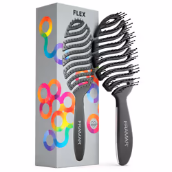 FRAMAR Vent Brush For Curly Hair, Hair Flex Detangler Brush, Womens Hair Brush, Detangling Brush For Curly Hair, Hair Brush F ...