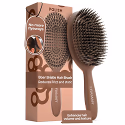 Soft Boar Bristle Hair Brush - Boars Hair Brush For Women, Boar Bristle Brush For Fine Hair, Boar Brush For Fine Hair, Boar H ...