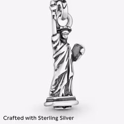 PANDORA New York Statue of Liberty Dangle Charm Bracelet Charm Moments Bracelets - Stunning Women's Jewelry - Gift for Women in Your Life - Made with