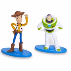 Disney Pixar Toy Story 4 Mini Figures Cake Toppers Set of 2 - Buzz Lightyear and Woody