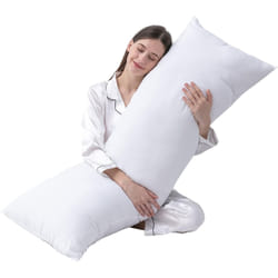 The Helper Bees B07YS5DX7Y bed pillow Rectangular 500 x 1370 cm Polyester fiber White