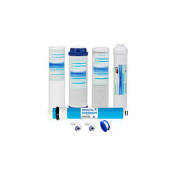 Universal Compatible 5 Stage Reverse Osmosis Replacement Filter Set with 100 GPD Membrane -Standard 10 Inch