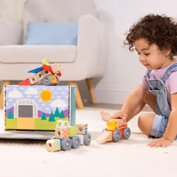 Melissa & Doug Blockables Vehicles Snap And Play, Mix And Match Connectable Wooden Building Blocks Play Set Toy for Preschool Boys And Girls (54 Pcs) - FSC Certified - Additional view 2