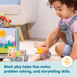 Melissa & Doug Blockables Vehicles Snap And Play, Mix And Match Connectable Wooden Building Blocks Play Set Toy for Preschool Boys And Girls (54 Pcs) - FSC Certified - Additional view 5