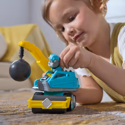 Rubble & Crew , Motor’s Wrecking Ball Toy Truck with Action Figure and Movable Construction Toys, Kids Toys for Ages 3 and Up - Additional view 4