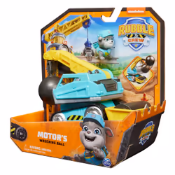 Rubble & Crew , Motor’s Wrecking Ball Toy Truck with Action Figure and Movable Construction Toys, Kids Toys for Ages 3 and Up - Additional view 8