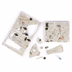 4D Build, Star Wars Millennium Falcon 3D Model Kit 223 Pcs | Star Wars Toys Desk Decor | Building Toys | Paper Model Kits for Adults & Teens 12+ - Additional view 4