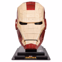 4D Build, Marvel Iron Man 3D Puzzle Model Kit with Stand 96 Pcs | Iron Man Helmet Desk Decor | Building Toys | 3D Puzzles for ...
