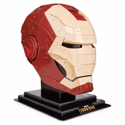 4D Build, Marvel Iron Man 3D Puzzle Model Kit with Stand 96 Pcs | Iron Man Helmet Desk Decor | Building Toys | 3D Puzzles for Adults & Teens 12+
