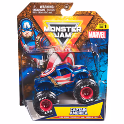 Monster Jam Marvel Captain America, Monster truck, 3 yr(s), Metal, Plastic, Multicolour