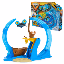 Monster Jam Megalodon Loop of Doom Stunt, Monster truck & track set, 3 yr(s), Metal, Plastic, Multicolour
