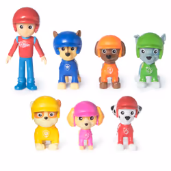 PAW Patrol : Rescue Wheels, Toy Figures Gift Pack, with 7 Collectible Action Figures, Kids Toys for Boys and Girls Ages 3 and up
