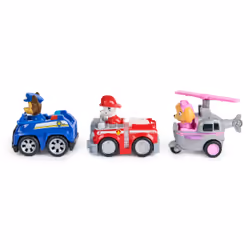 PAW Patrol : Deluxe Rescue Racers Triple Pack, Chase, Marshal & Skye Toy Cars with Pull-Back & Go, Kids Toys for Boys & Girls Ages 3 & up - Additional view 4
