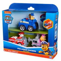 PAW Patrol : Deluxe Rescue Racers Triple Pack, Chase, Marshal & Skye Toy Cars with Pull-Back & Go, Kids Toys for Boys & Girls Ages 3 & up - Additional view 8