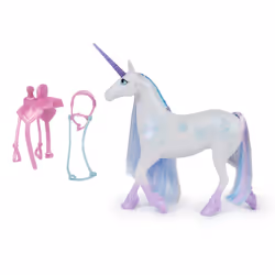 Unicorn Academy, Glacier with 2 Riding Accessories, 11”, Compatible with Layla, Dolls & Unicorn Toys for Girls Ages 4 and up