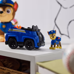 PAW Patrol , Chase’s Patrol Cruiser, Toy Car with Collectible Action Figure, Sustainably Minded Kids Toys for Boys & Girls Ages 3 and Up